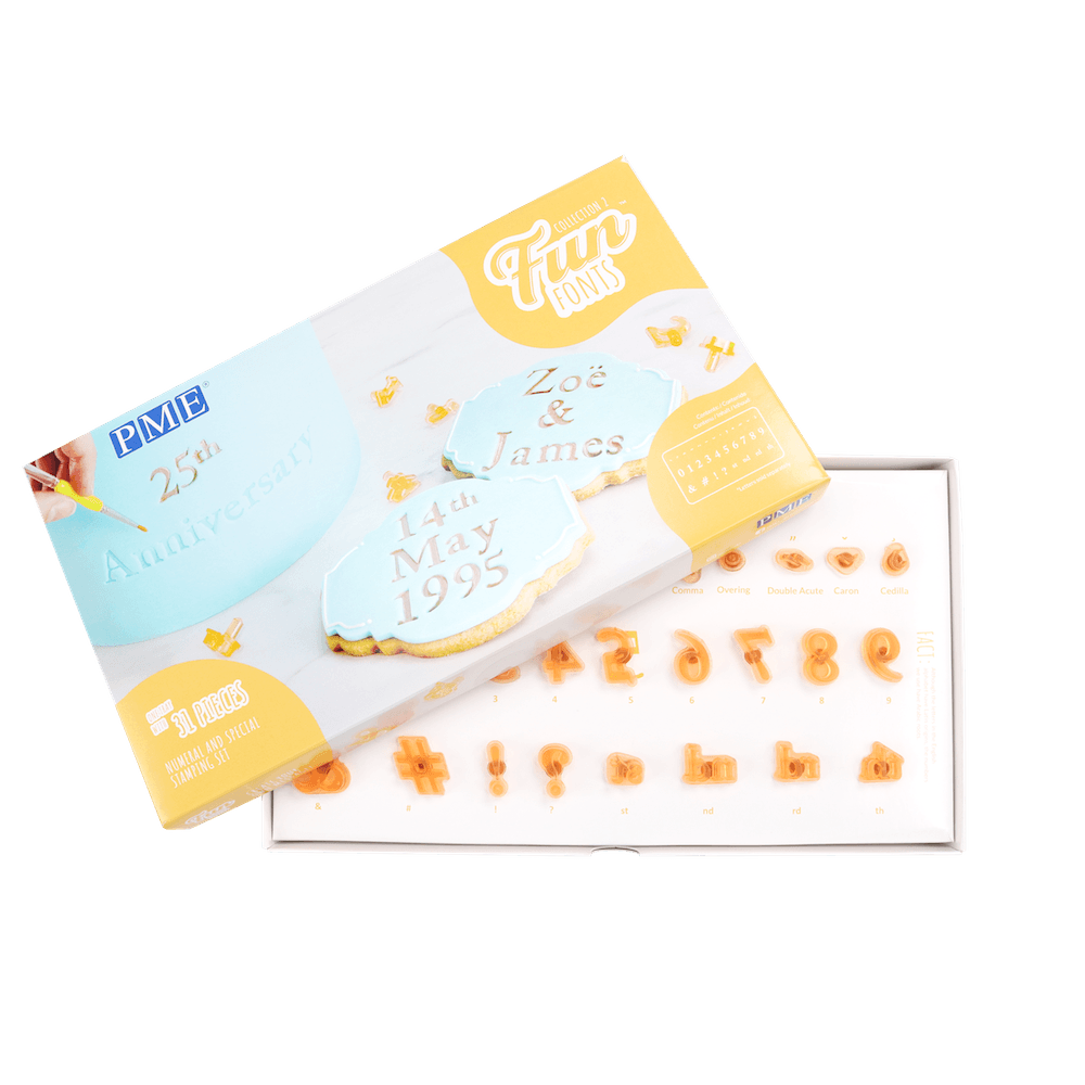 PME Fun Fonts Embossing Collection - Numerals & Special Characters Collection 2