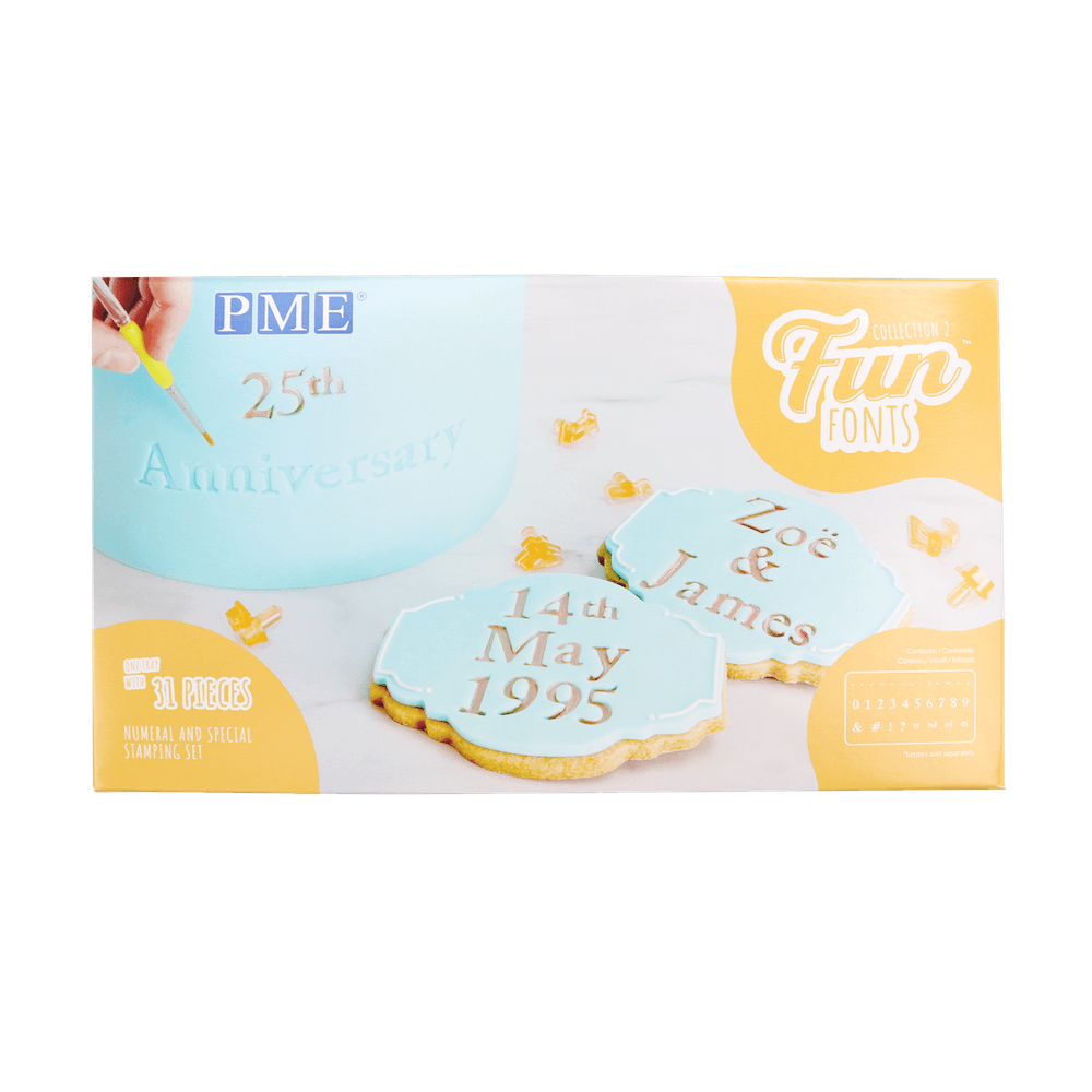 PME Fun Fonts Embossing Collection - Numerals & Special Characters Collection 2
