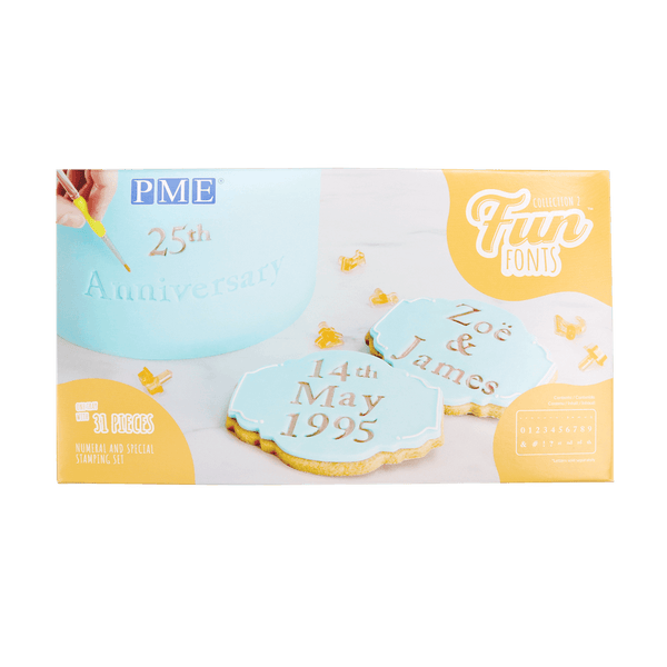 PME Fun Fonts Embossing Collection - Numerals & Special Characters Collection 2