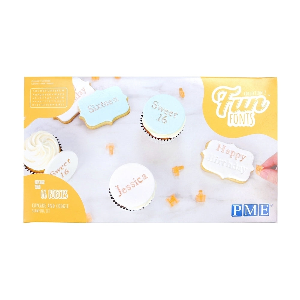 PME Fun Fonts Bundle - Numerals & Special Characters Collection 2 + Cupcakes & Cookies Collection 2