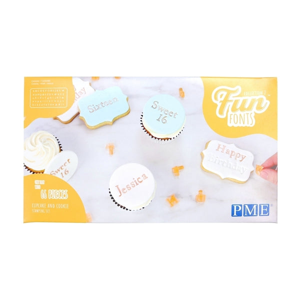 PME Fun Fonts Bundle - Numerals & Special Characters Collection 2 + Cupcakes & Cookies Collection 2