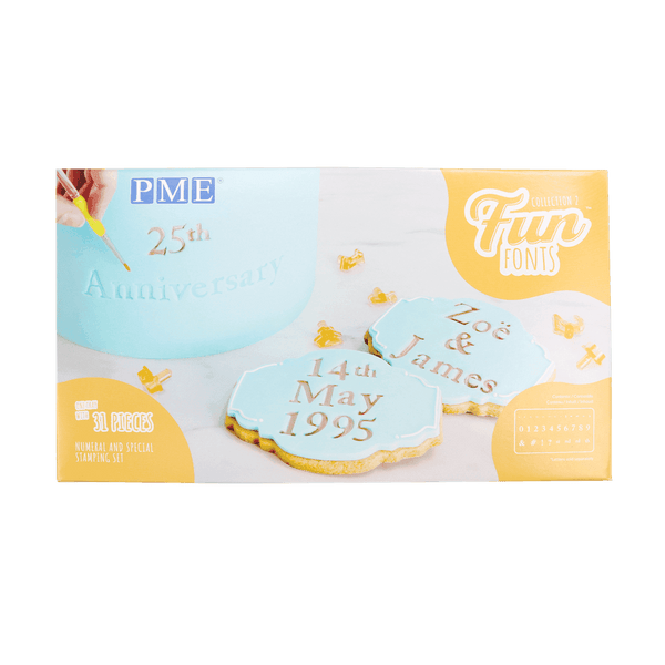 PME Fun Fonts Bundle - Numerals & Special Characters Collection 2 + Cupcakes & Cookies Collection 2