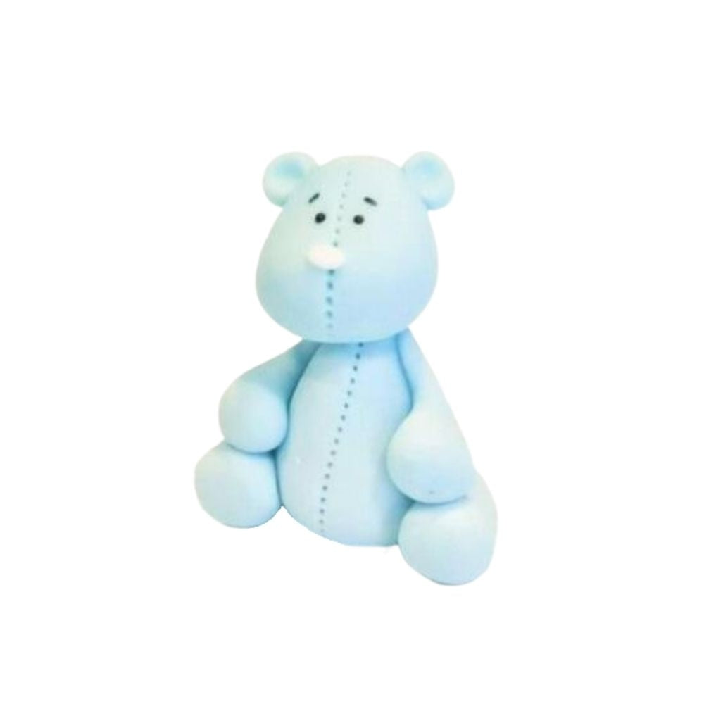 JN Cakes Bear - Edible Cake Topper - Blue