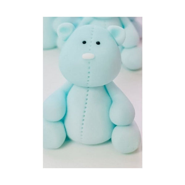 JN Cakes Bear - Edible Cake Topper - Blue