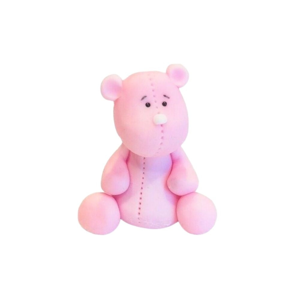 JN Cakes Bear - Edible Cake Topper - Pink