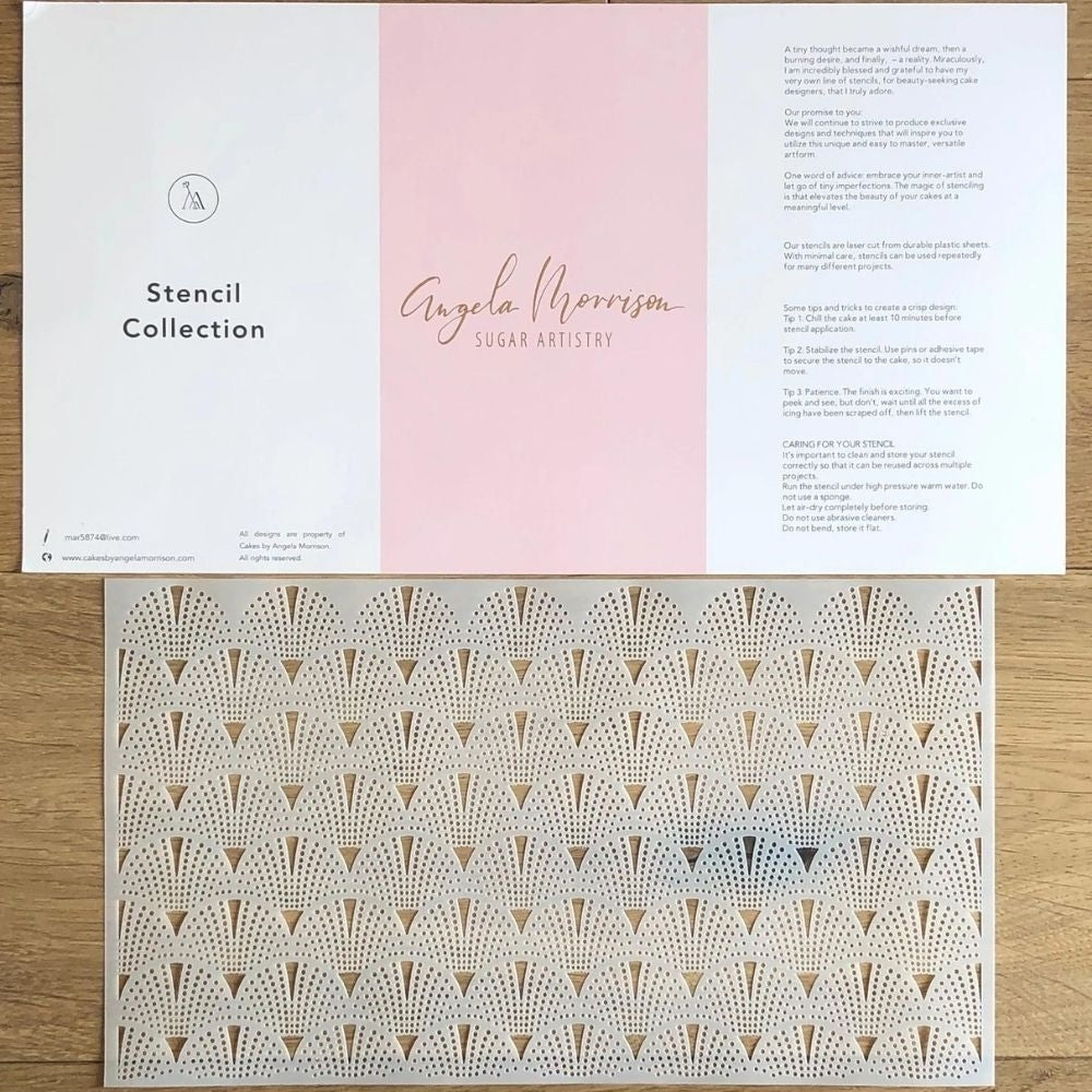 Angela Morrison Pebbles - Mistic Stencil Collection