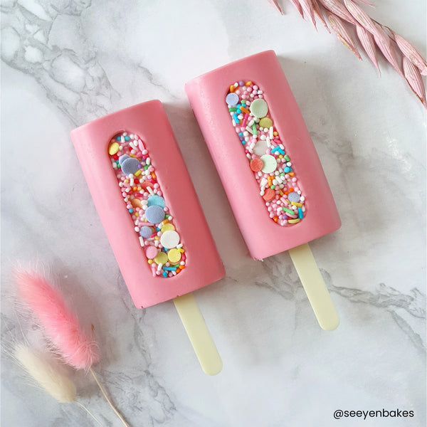 Make A Wish Pastel Cakesicle Sticks x 12 - Pastel Yellow