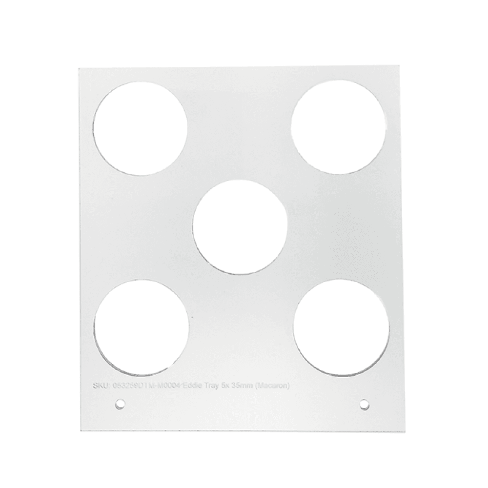 Eddie 30mm x 5 Cavity Macaron Tray For Eddie Edible Ink Printer