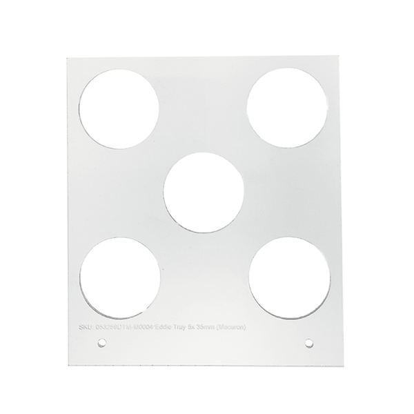 Eddie 30mm x 5 Cavity Macaron Tray For Eddie Edible Ink Printer
