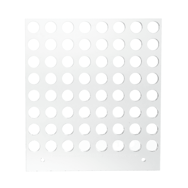 Eddie 10/12mm x 64 Cavity Tray For Eddie Edible Ink Printer