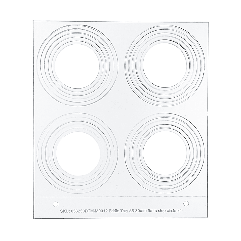 Eddie 6 Size Circle Tray For Eddie Edible Ink Printer