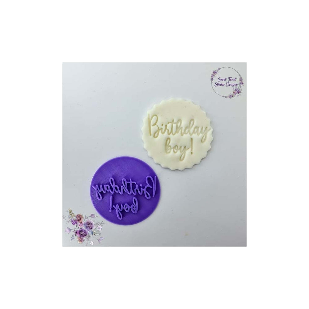 Sweet Treat Stamps Birthday Boy - Embossing Stamp