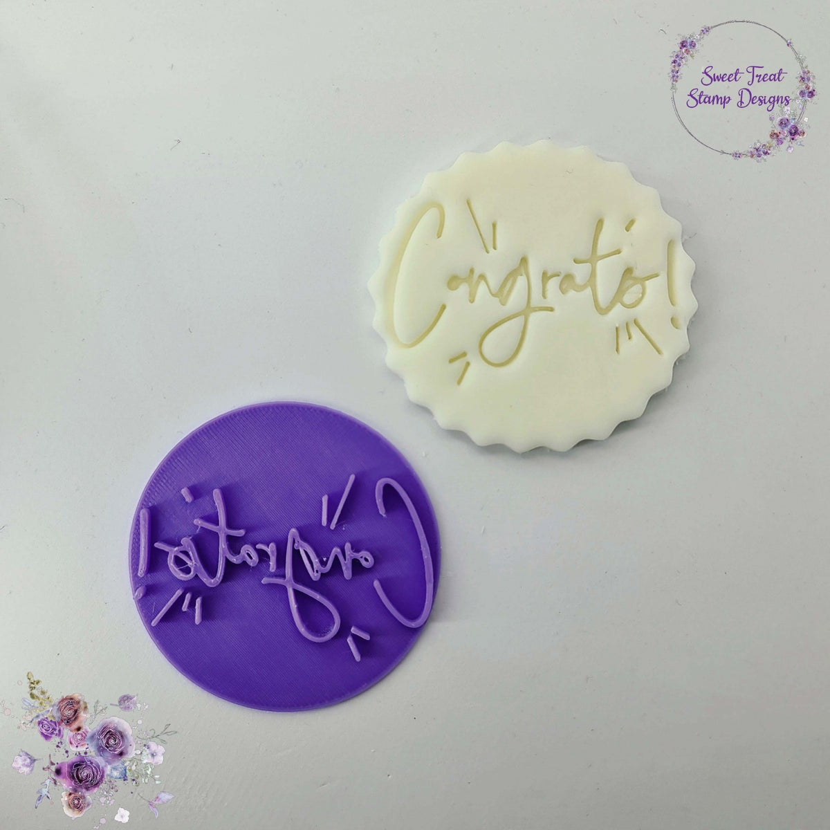 Sweet Treat Stamps Congratulations - Embossing Stamp