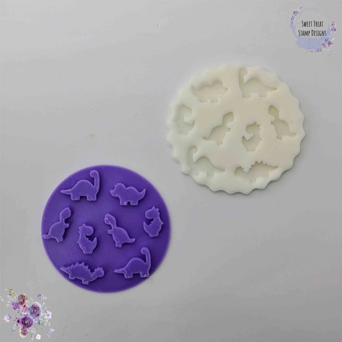 Sweet Treat Stamps Dinosaur Shapes - Embossing Stamp