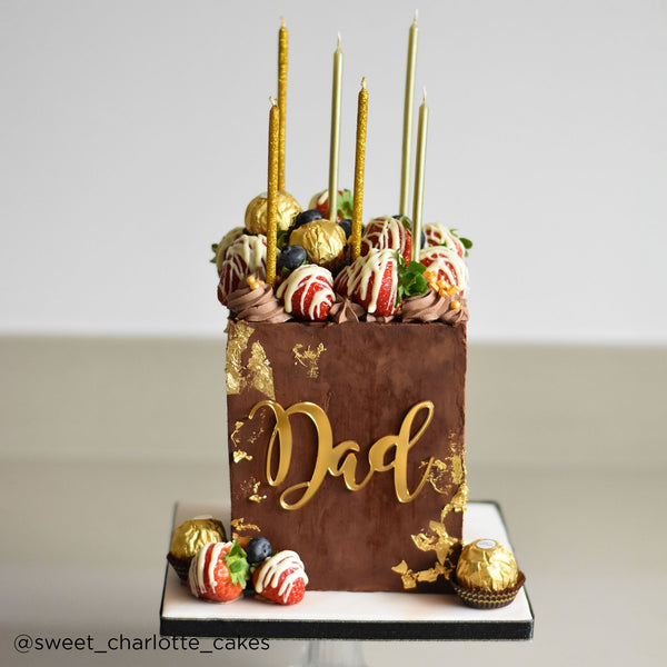 Make A Wish Tall Gold Glitter Candles x 6