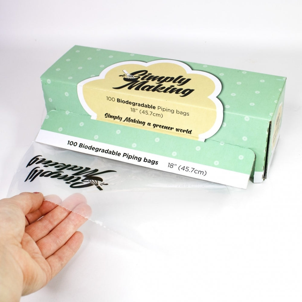 Simply Making 18 Inch Disposable Biodegradable Piping Bags - Roll Of 100