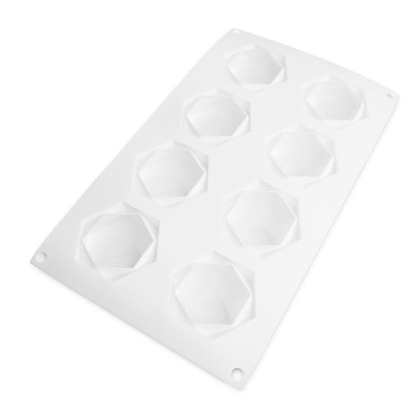 Choctastique Hexagon Geo Chocolate Mould - 8 Cavity