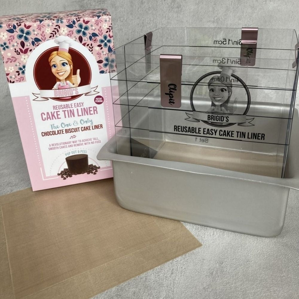 Brigid's Cake Room Square Chocolate Biscuit Cake Tin Liner Kit