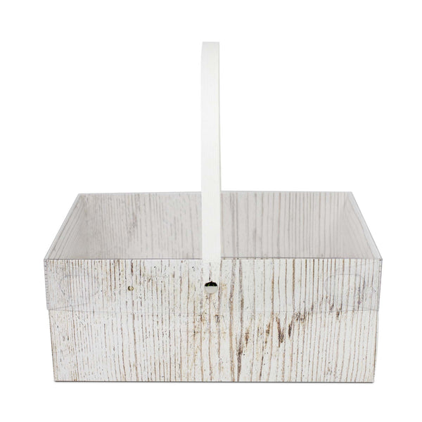 Simply Making Holds 6 Wood Effect Cupcake Box With Handle