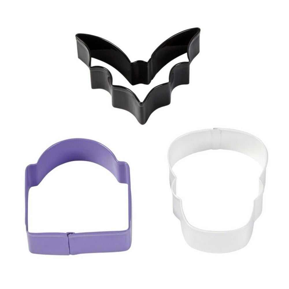 Wilton Bat, Stone & Skull - Metal Cutter Set of 3