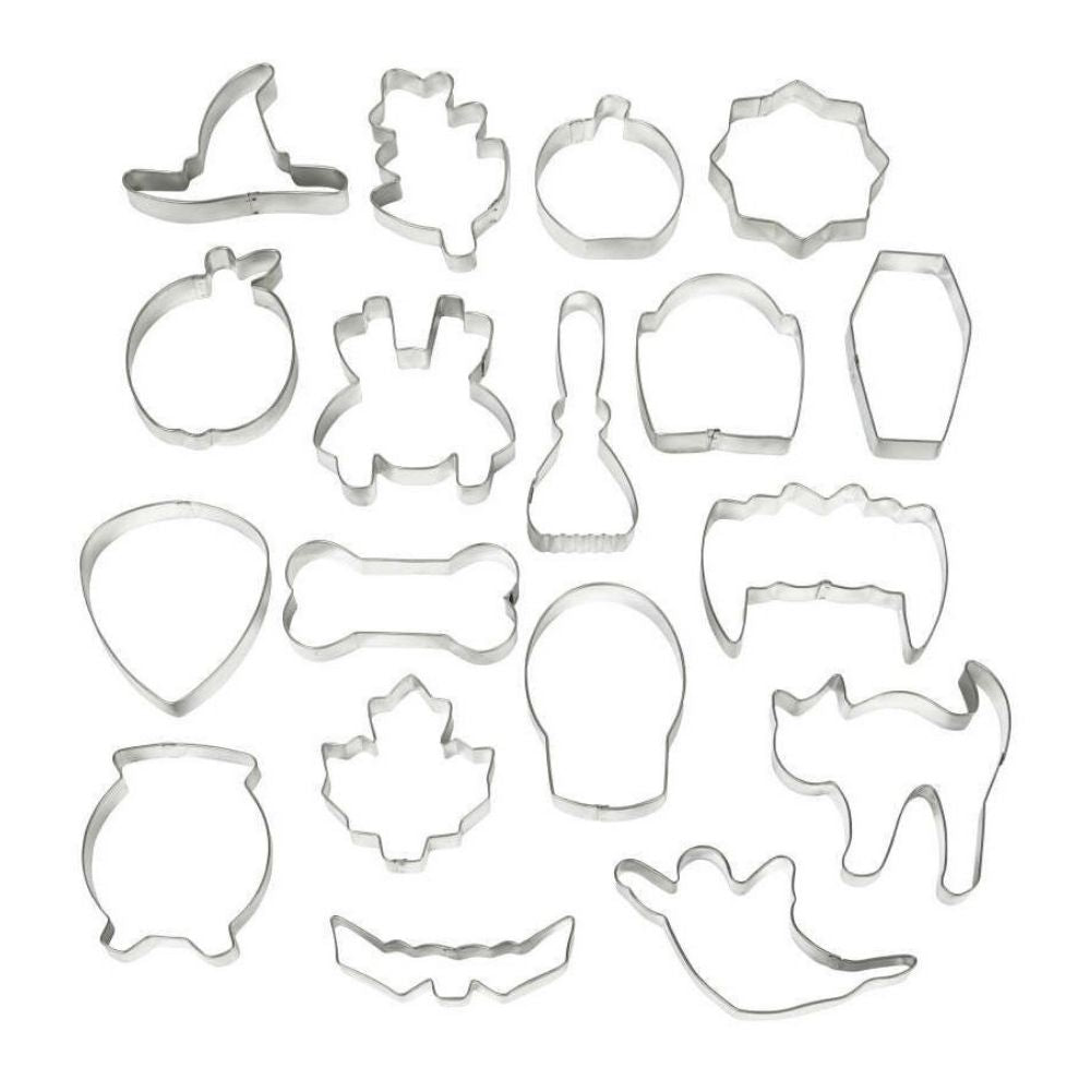 Wilton Halloween Metal Cookie Cutters x18