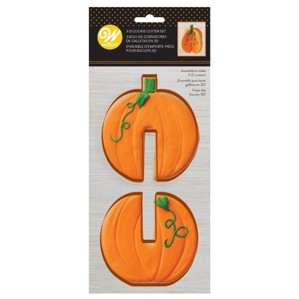 Wilton 3D Pumpkin - Cookie Cutter Set of 2
