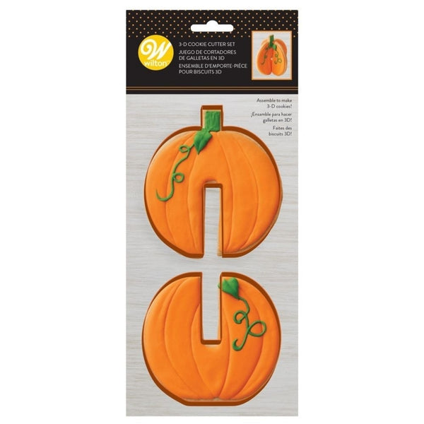 Wilton 3D Pumpkin - Cookie Cutter Set of 2
