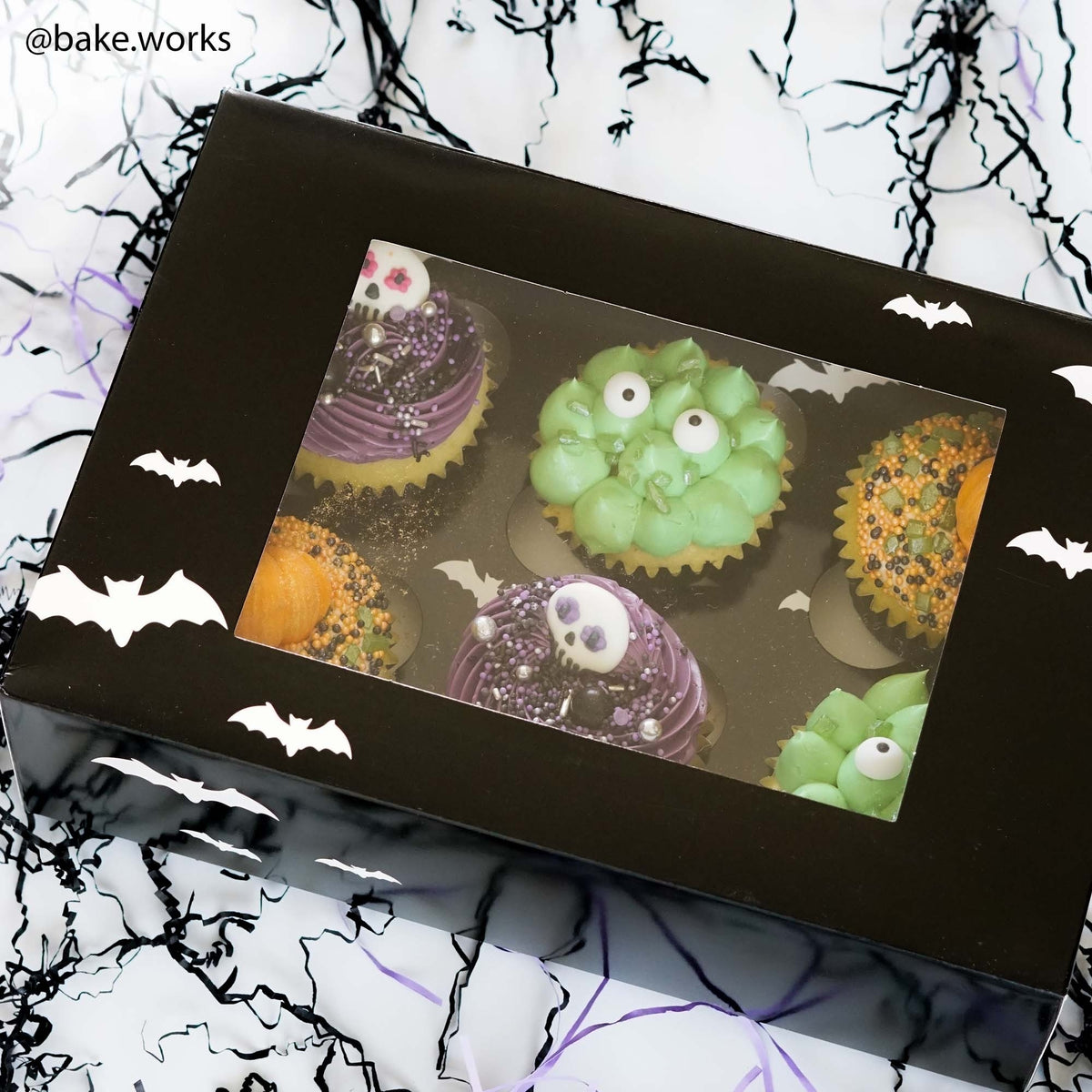 Simply Making Halloween Bat Satin Cupcake Box