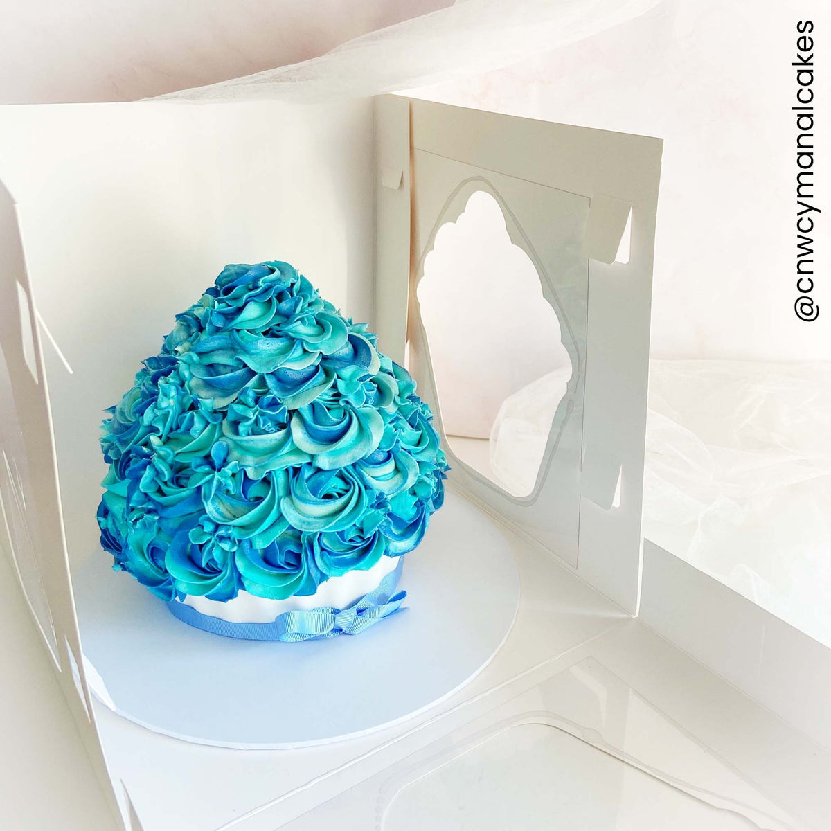 Simply Making White - 10 Inch Luxury Satin Finish Giant Cupcake Box