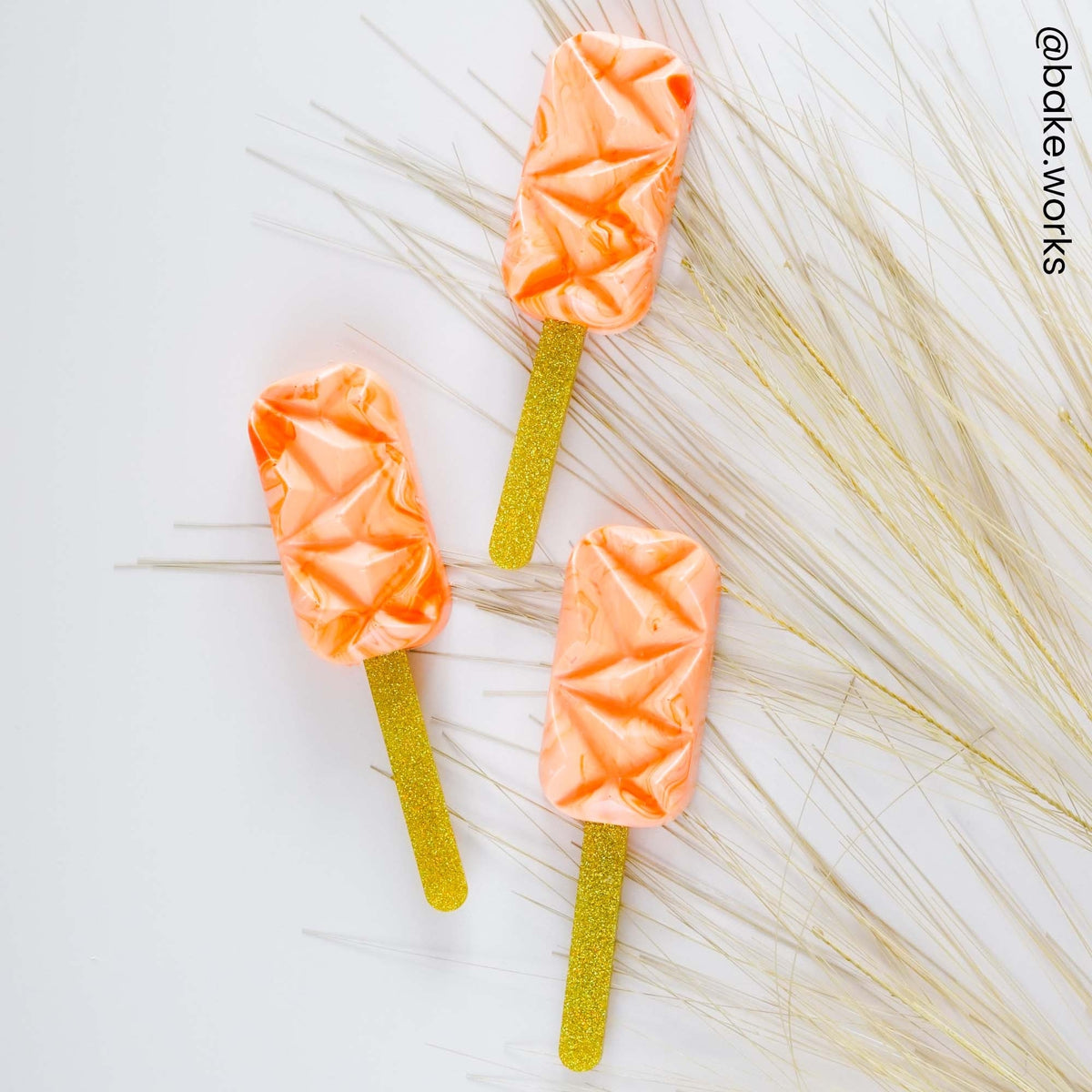 Make A Wish Glitter Cakesicle Sticks x 12