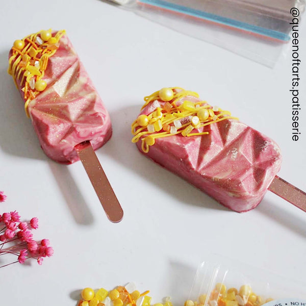 Make A Wish Metallic Cakesicle Sticks x 12 - Rose Gold