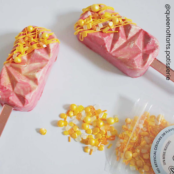 Make A Wish Metallic Cakesicle Sticks x 12 - Rose Gold