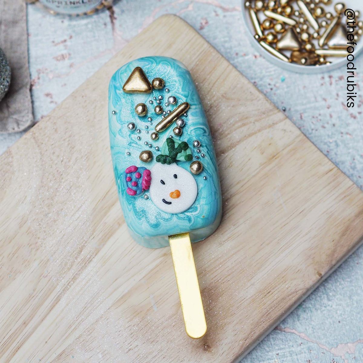 Make A Wish Metallic Cakesicle Sticks x 12 - Gold