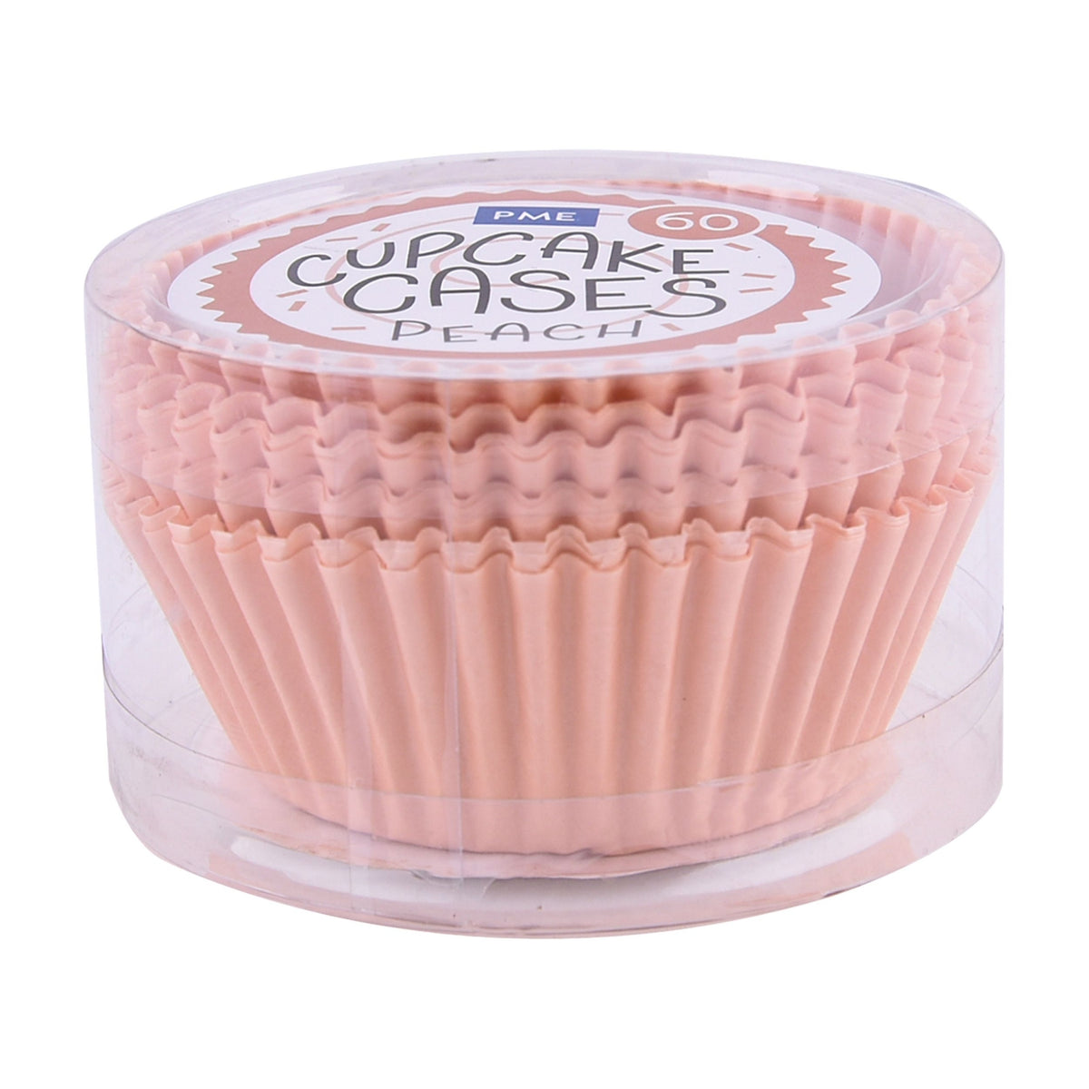 PME Peach Cupcake Cases x 60