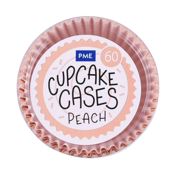 PME Peach Cupcake Cases x 60