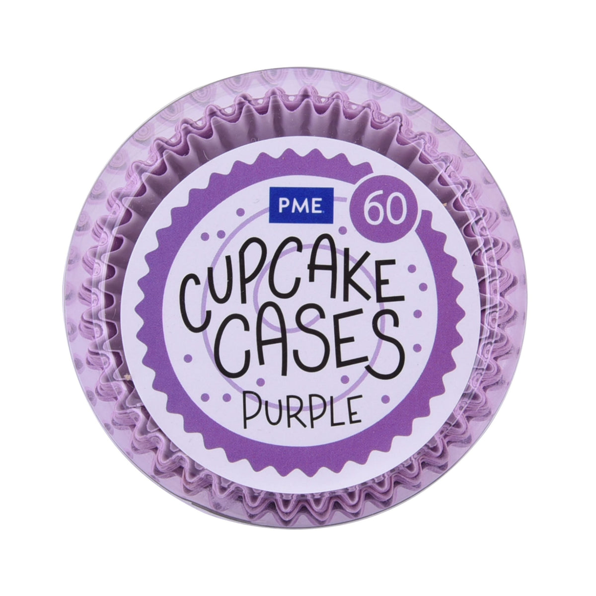 PME Purple Cupcake Cases x 60