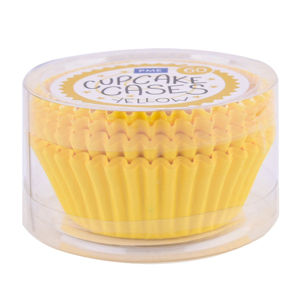 PME Yellow Cupcake Cases x 60