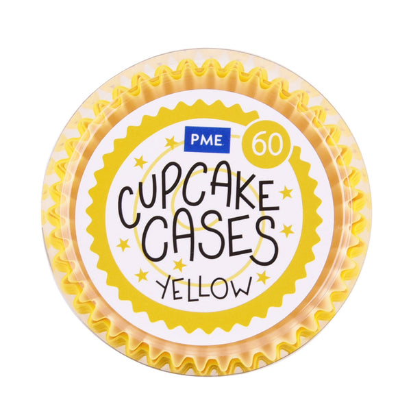 PME Yellow Cupcake Cases x 60