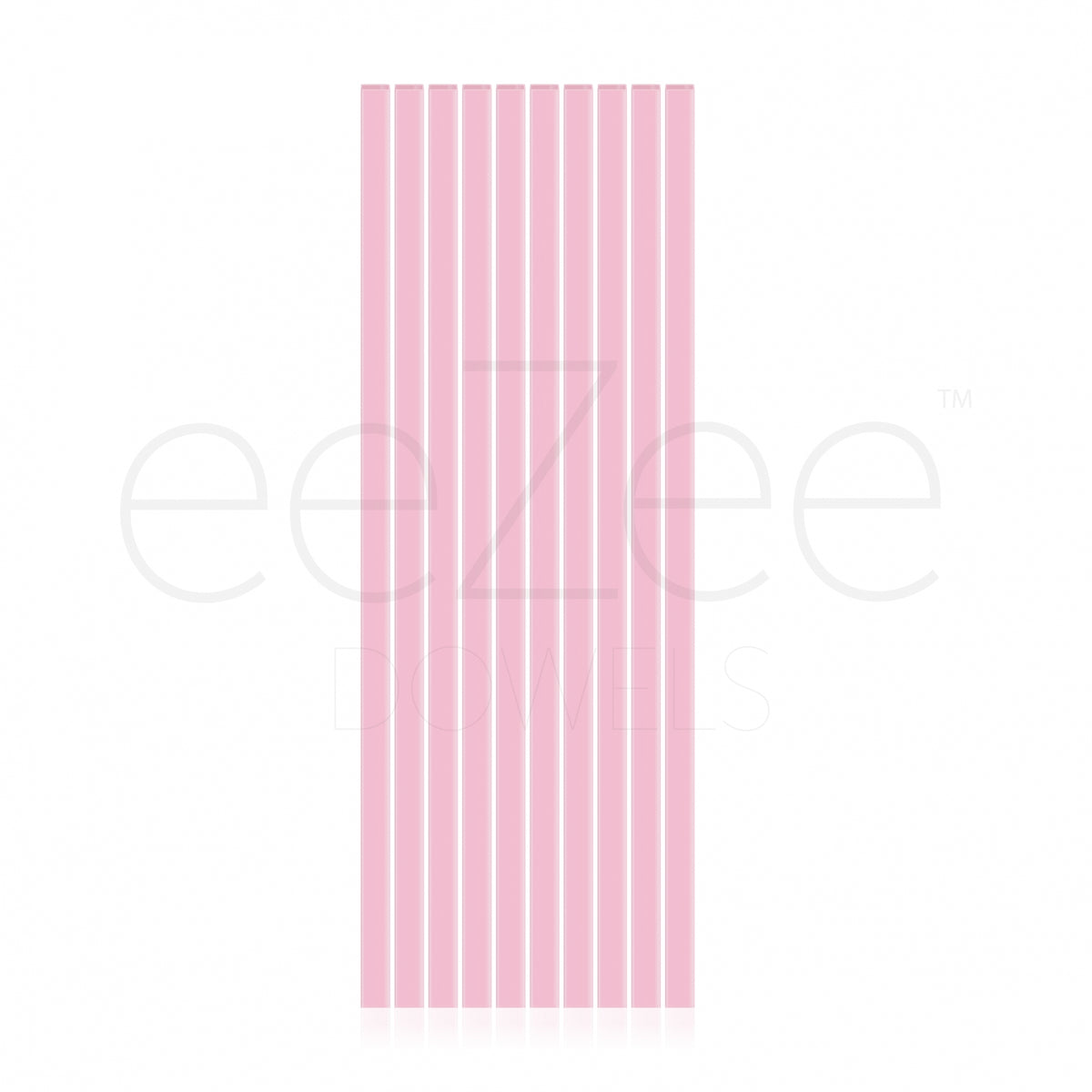 eeZee Dowels 12" Pink Square Dowels - Pack of 4