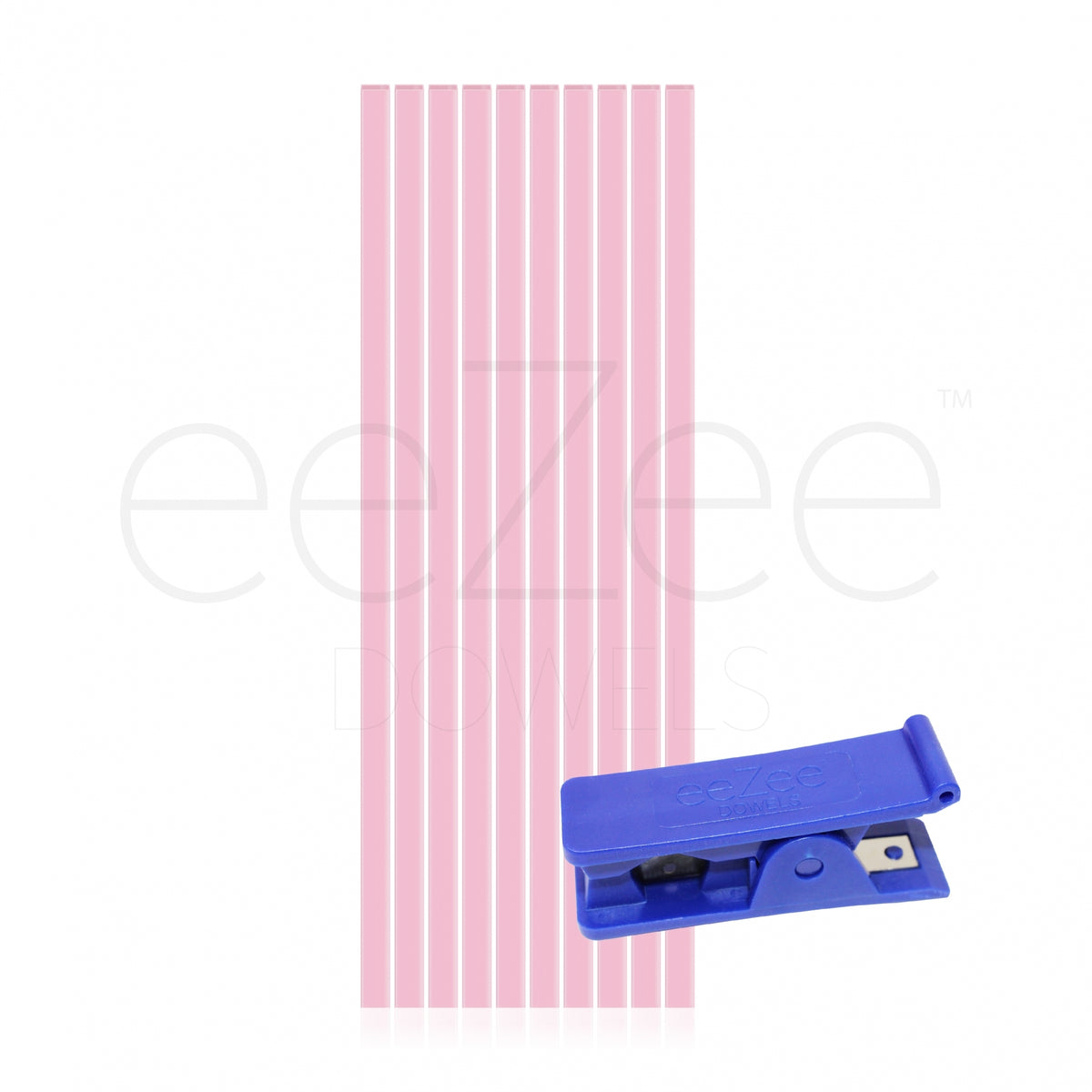 eeZee Dowels Pack of 10 - 12 Pink Square eeZee Dowels