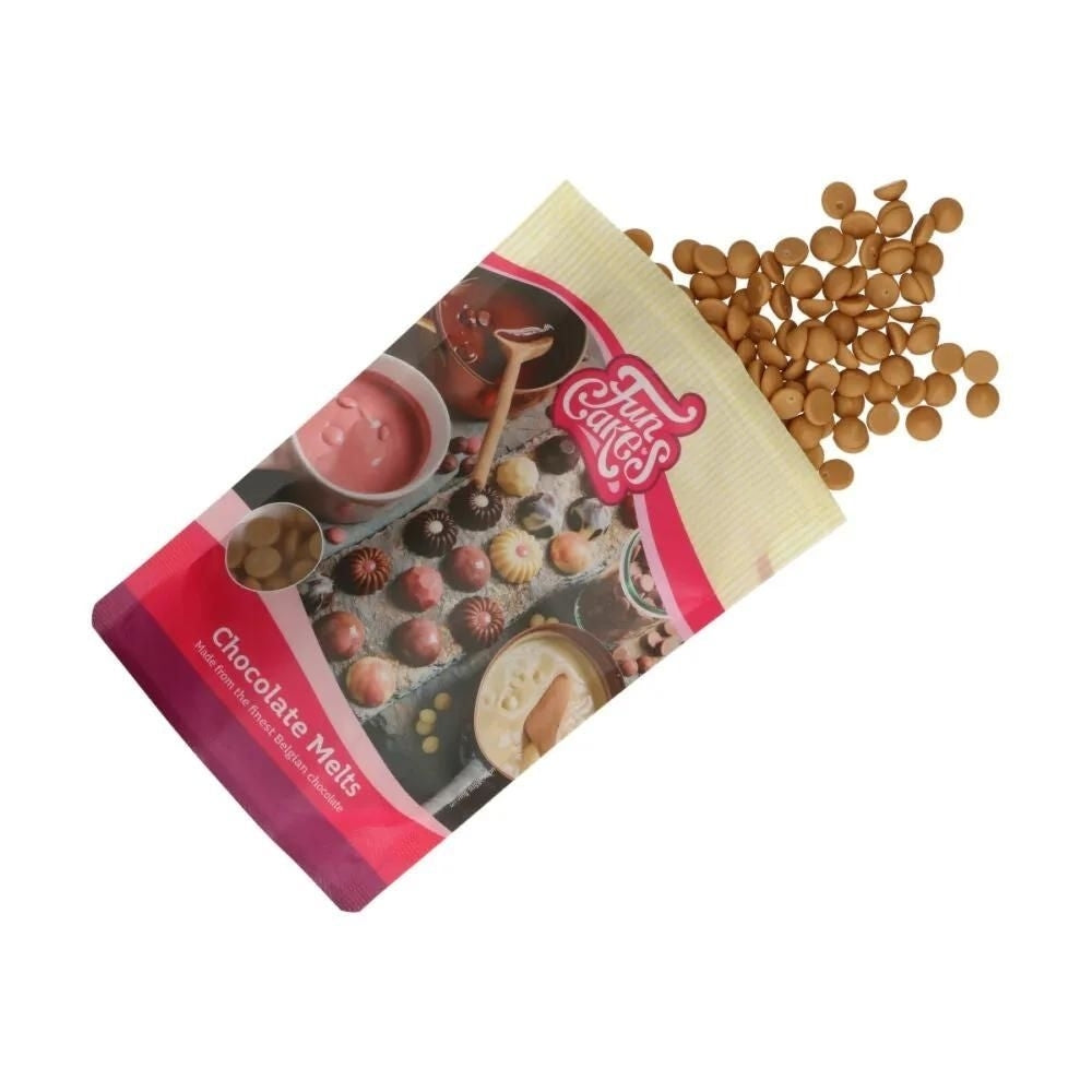 FunCakes Gold Chocolate Melts 200g