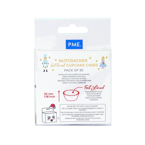 PME Nutcracker Foil Lined Cupcake Cases x 30