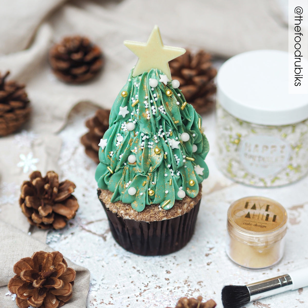 Faye Cahill Cake Design Edible Lustre Dust - Graphite Black