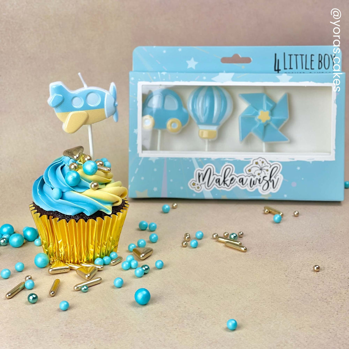 Make A Wish Little Boy Candle Set