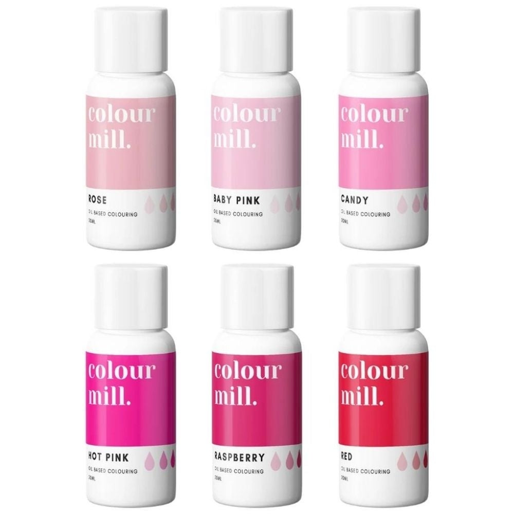 Colour Mill Pink Shades - Gift Set of 6 Oil Based Colouring