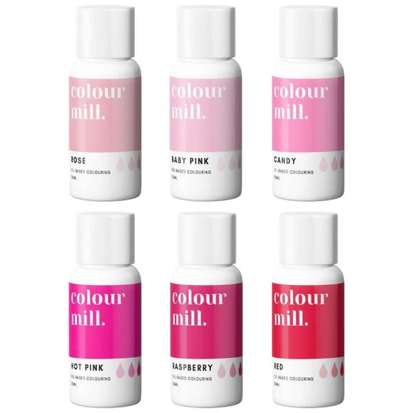 Colour Mill Pink Shades - Gift Set of 6 Oil Based Colouring