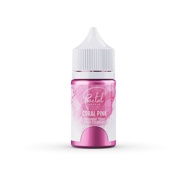 Fractal Colors ShimmAir Shine Airbrush & Icing Colour 33g - Coral Pink