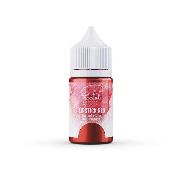 Fractal Colors EXPIRED - Lipstick Red - ShimmAir Shine Airbrush & Icing Colour 33g - Fractal Colours [SEPT 2025]