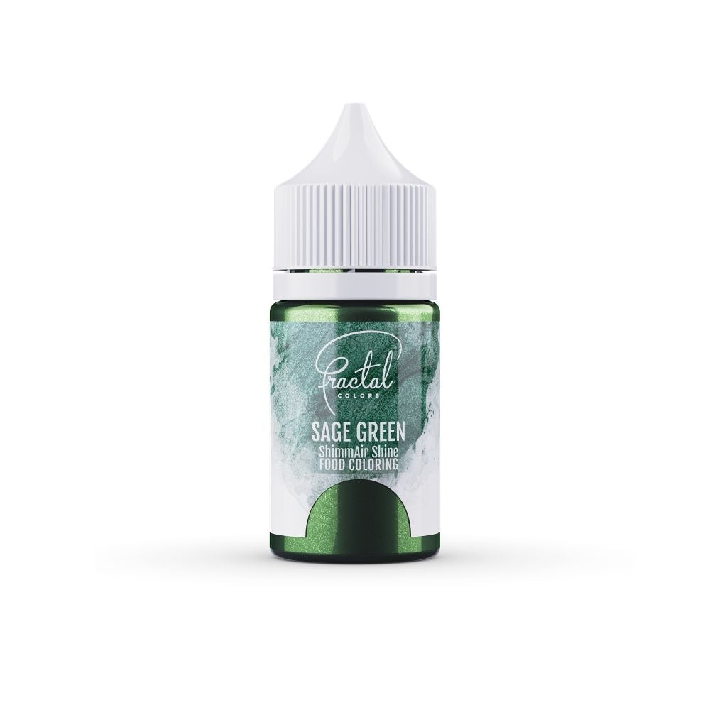 Fractal Colors LOW DATE - Sage Green - ShimmAir Shine Airbrush & Icing Colour 33g - Fractal Colours [MAY 2026]