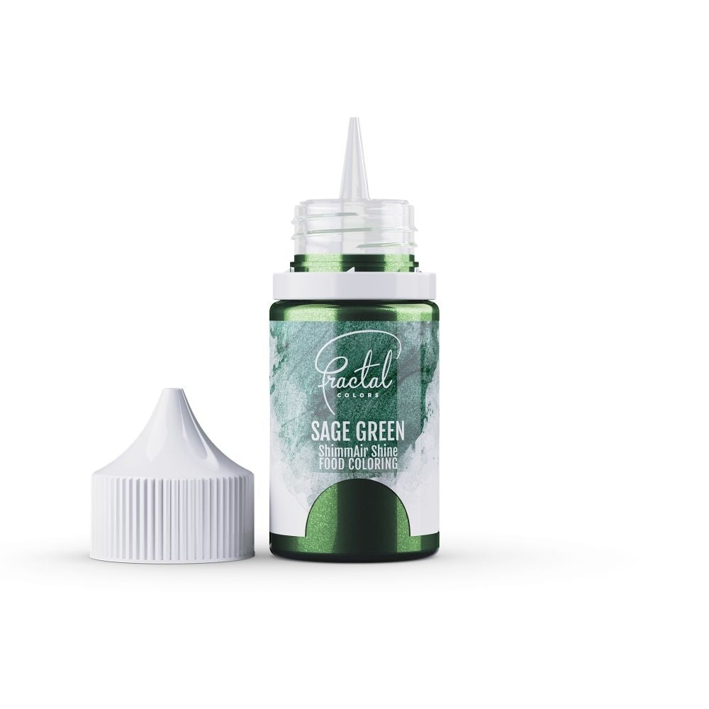 Fractal Colors LOW DATE - Sage Green - ShimmAir Shine Airbrush & Icing Colour 33g - Fractal Colours [MAY 2026]
